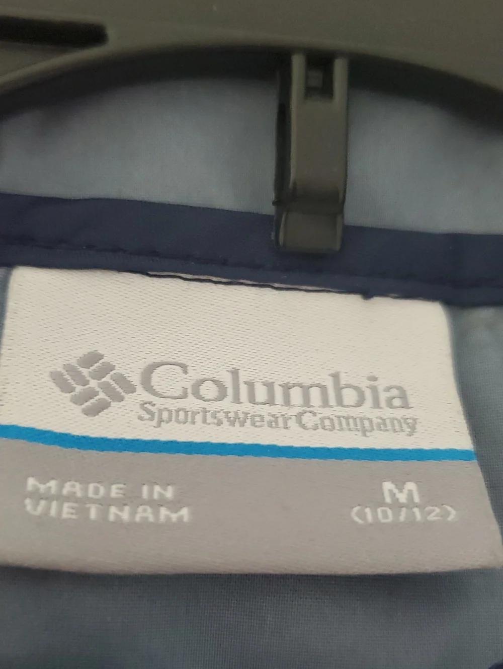 COLUMBIA BOYS Blue and Navy Colorblock Hooded Windbreaker